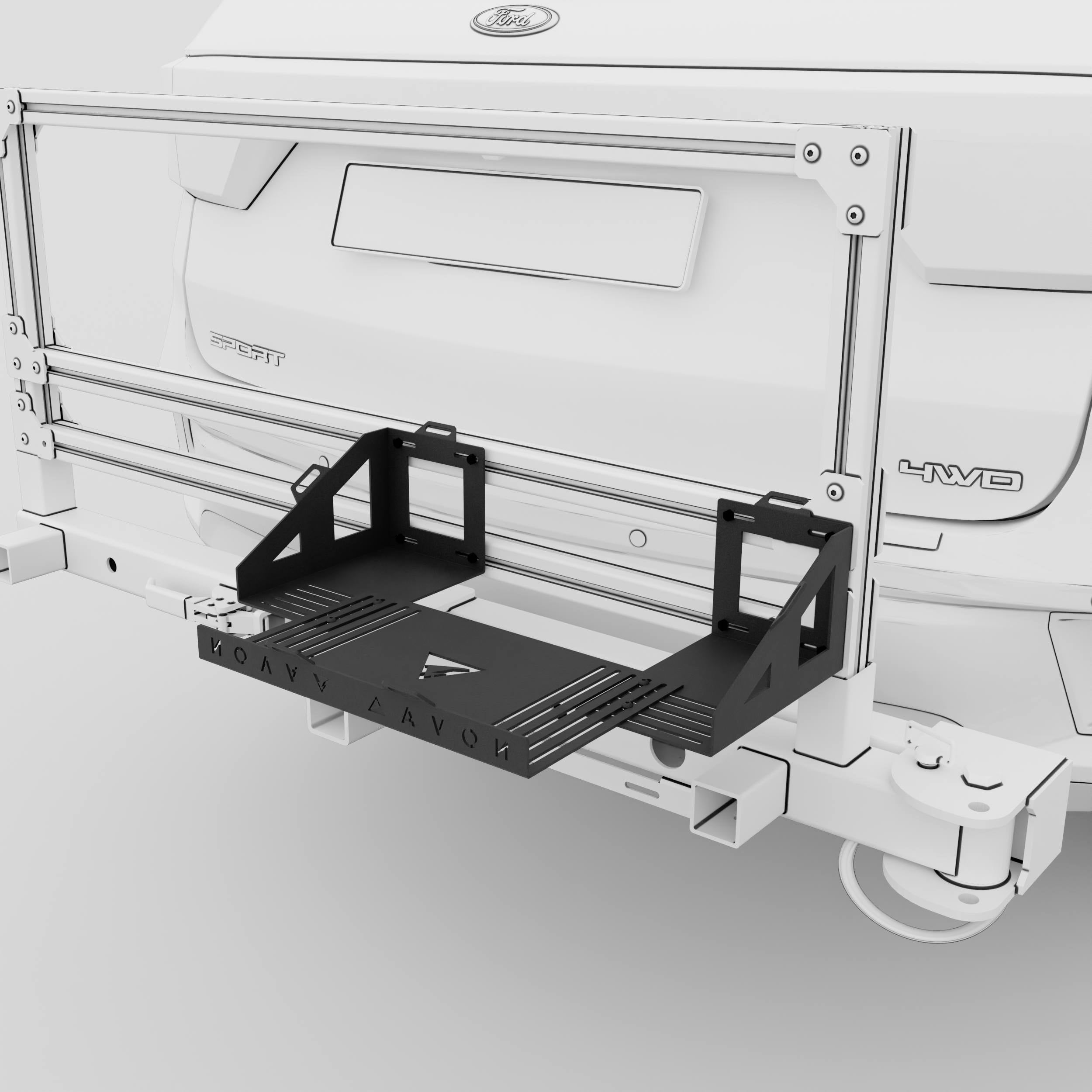 A white modern sneaker with a unique sole design on a green background.