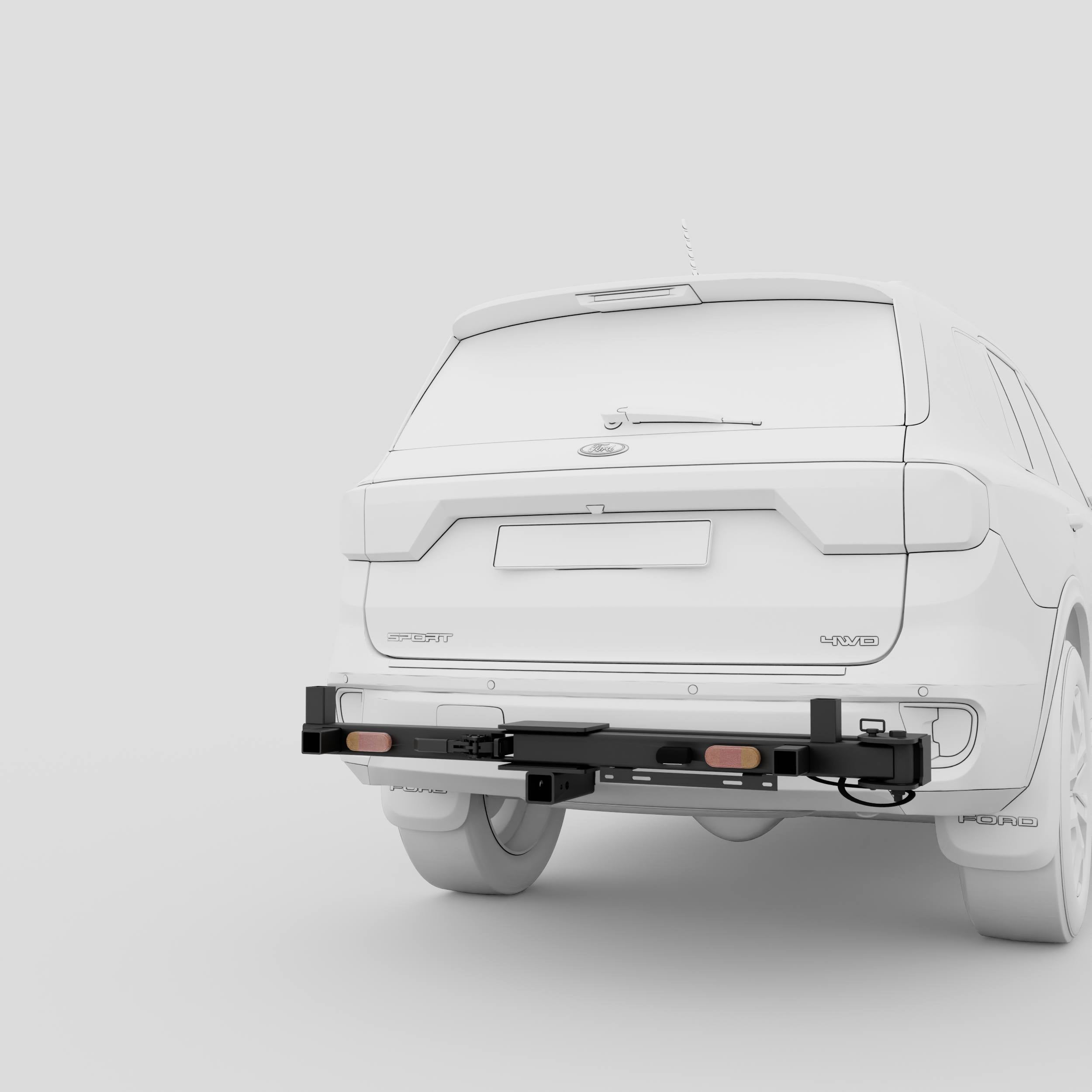 A white modern sneaker with a unique sole design on a green background.