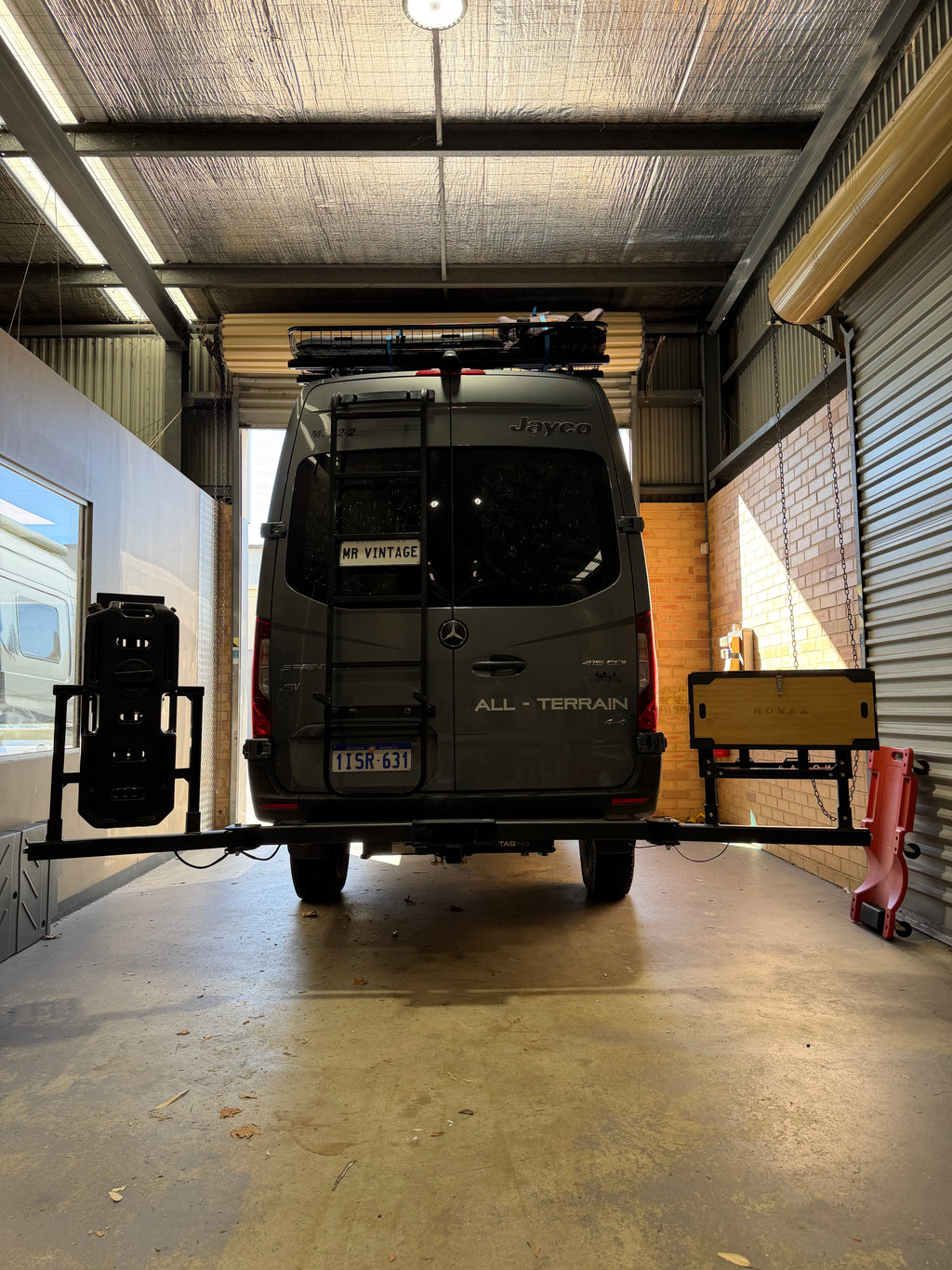 Sprinter Van Rear Bar Gear Carrier