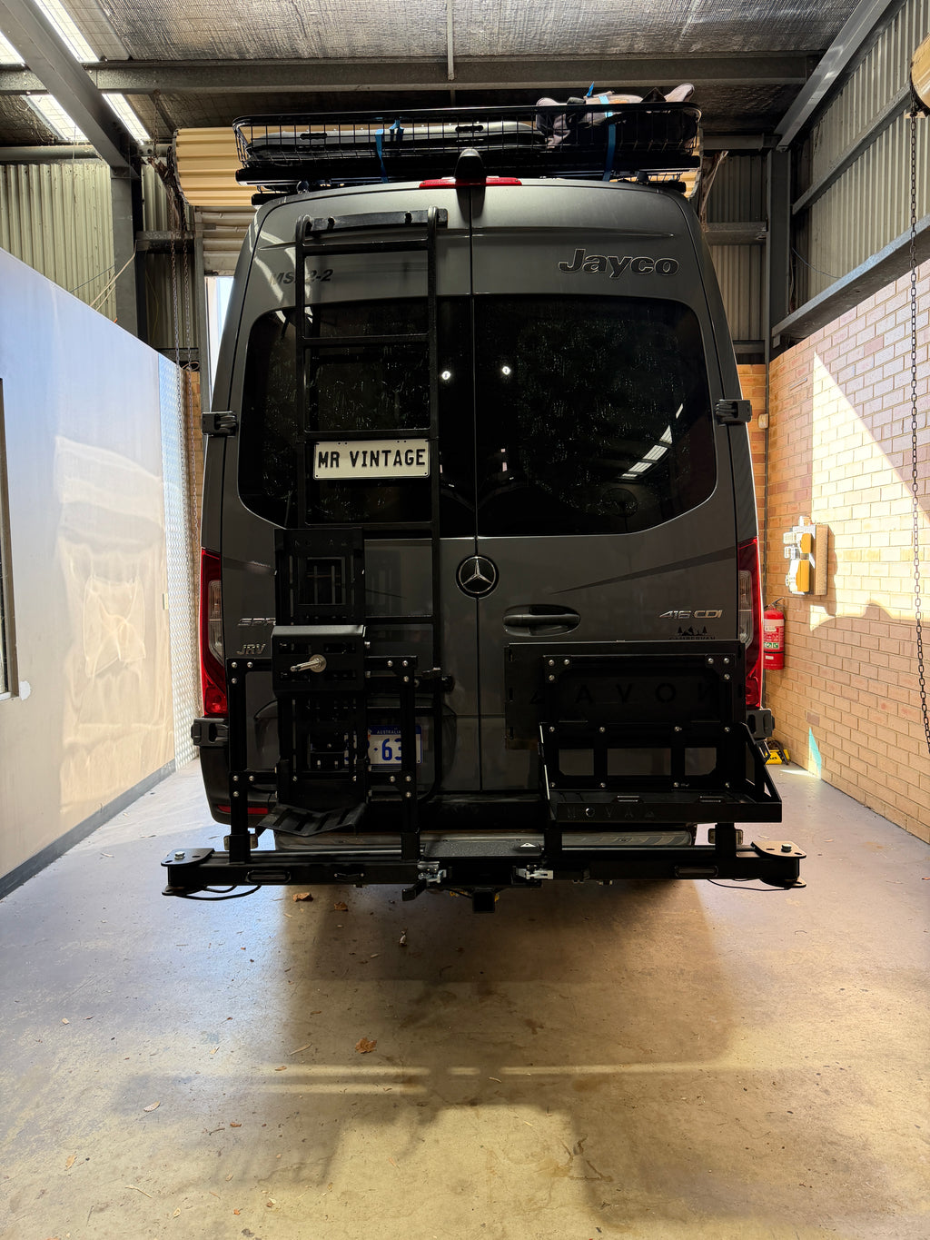 Sprinter Van Rear Bar Gear Carrier