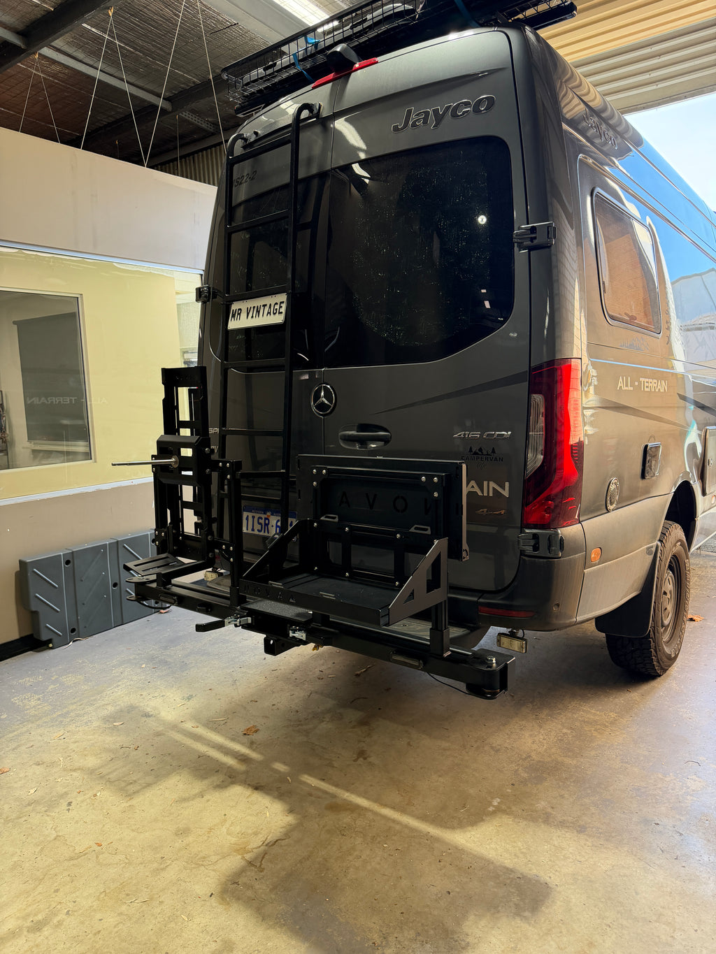 Sprinter Van Rear Bar Gear Carrier