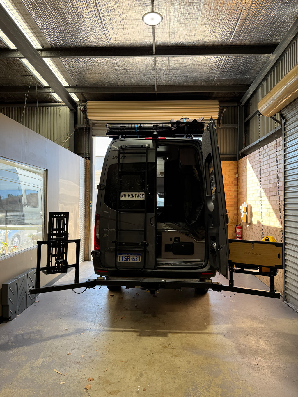 Sprinter Van Rear Bar Gear Carrier