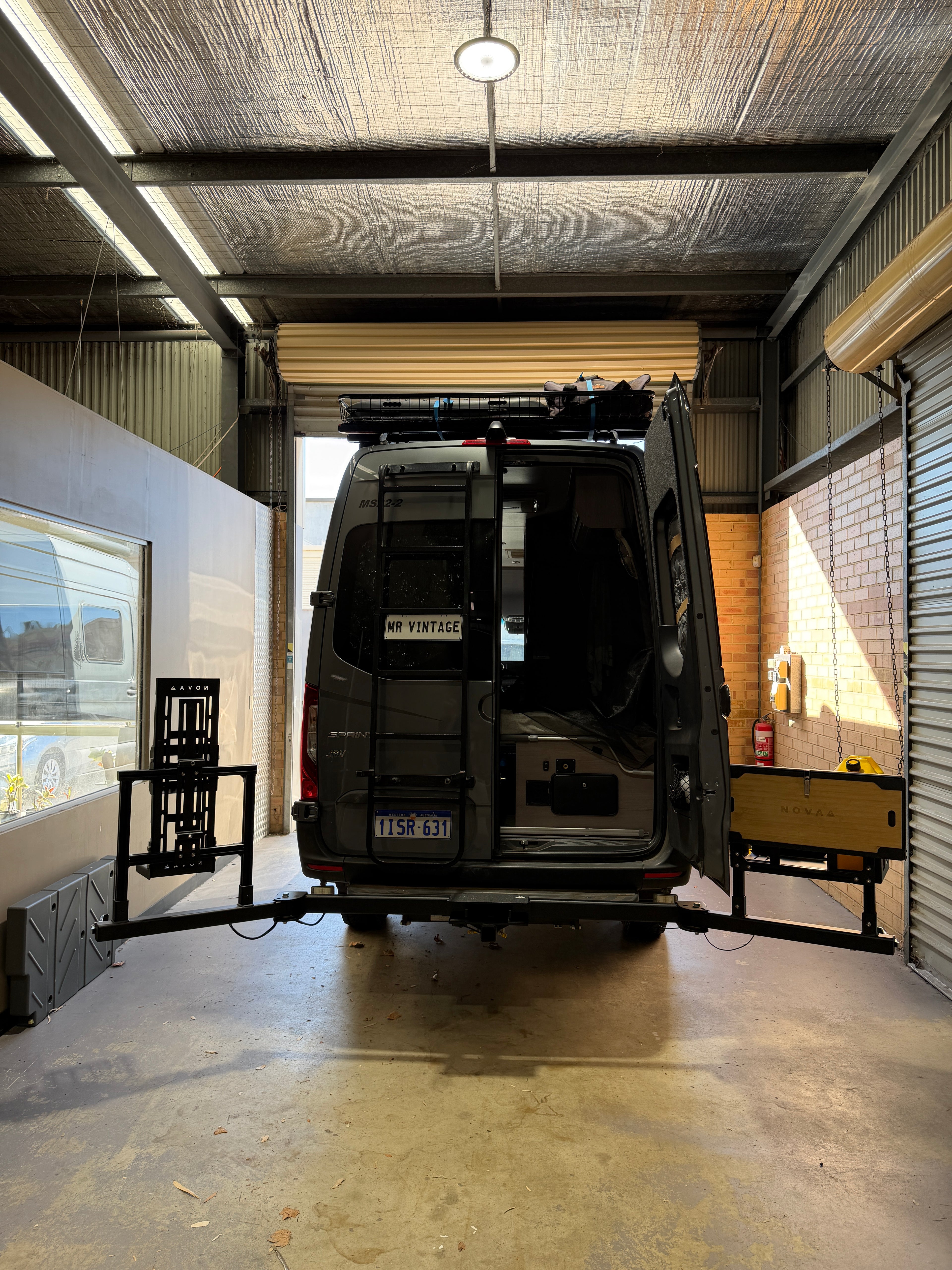 Sprinter Van Rear Bar Gear Carrier