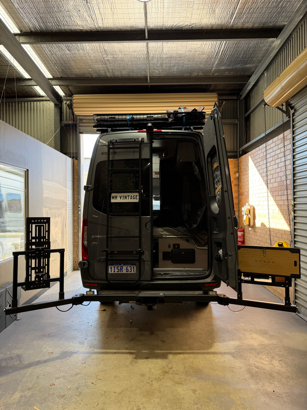 Sprinter Van Rear Bar Gear Carrier