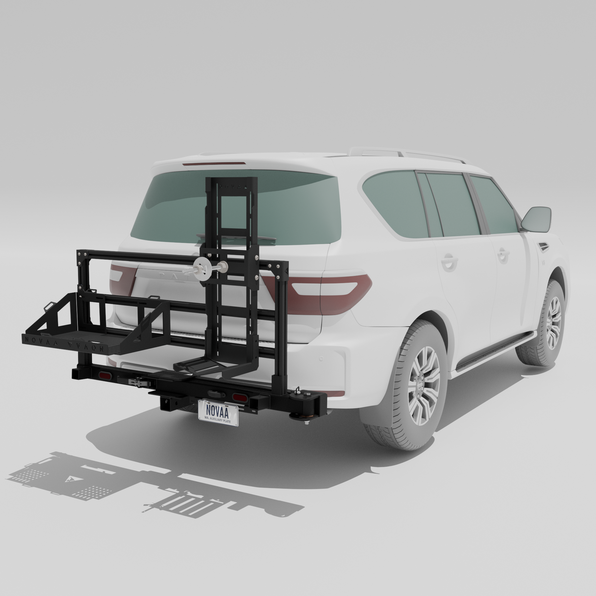 Nissan Patrol Hitch-Mounted Rear Bar