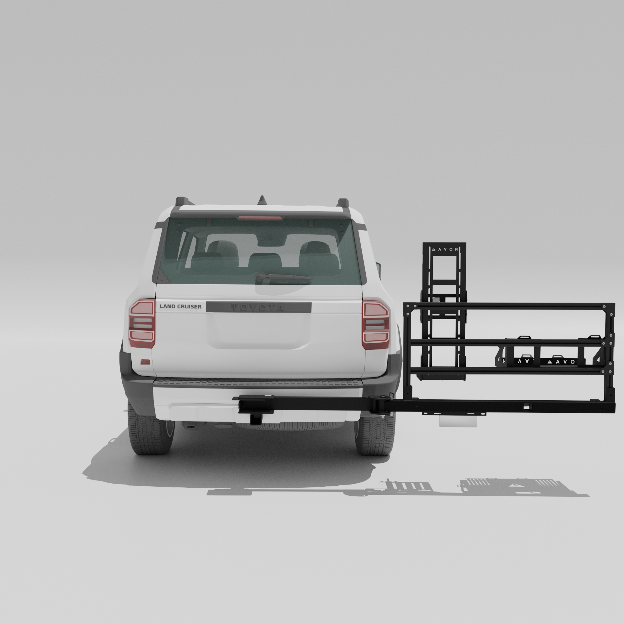 Toyota 250 Prado Hitch-Mounted Rear Bar