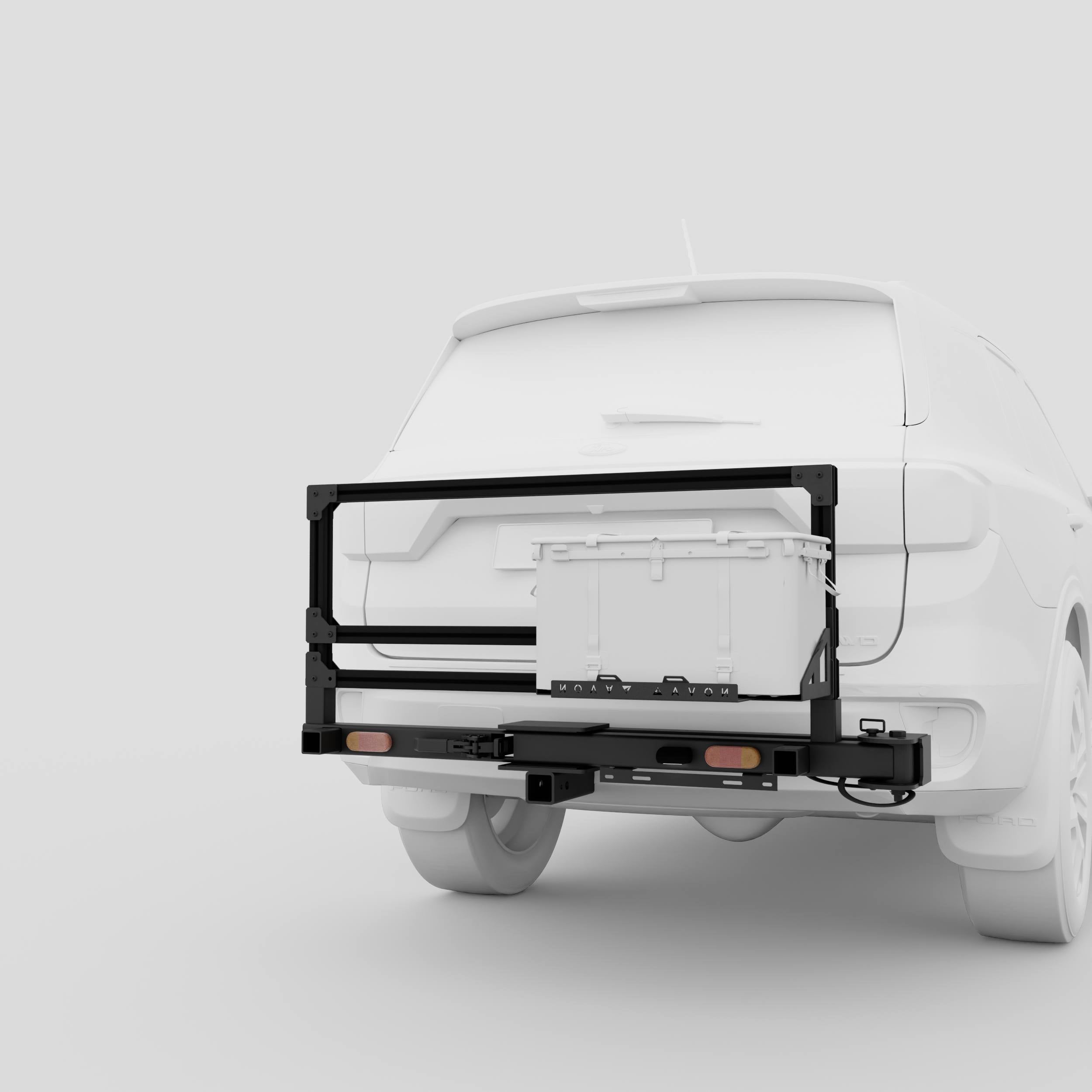 Render of Novaa Starter Base Station with swing arm and wheel holder