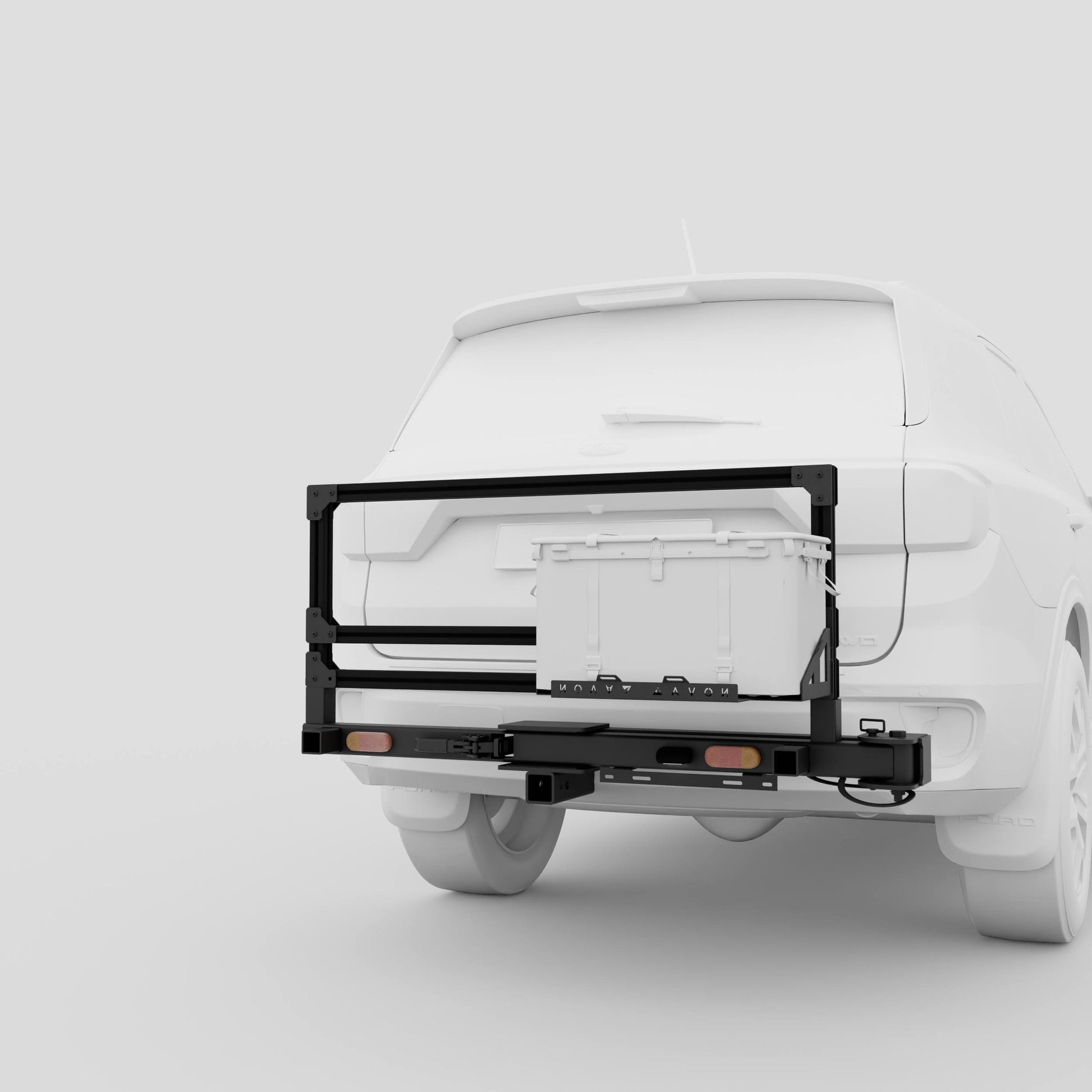 Render of Novaa Starter Base Station with swing arm and wheel holder