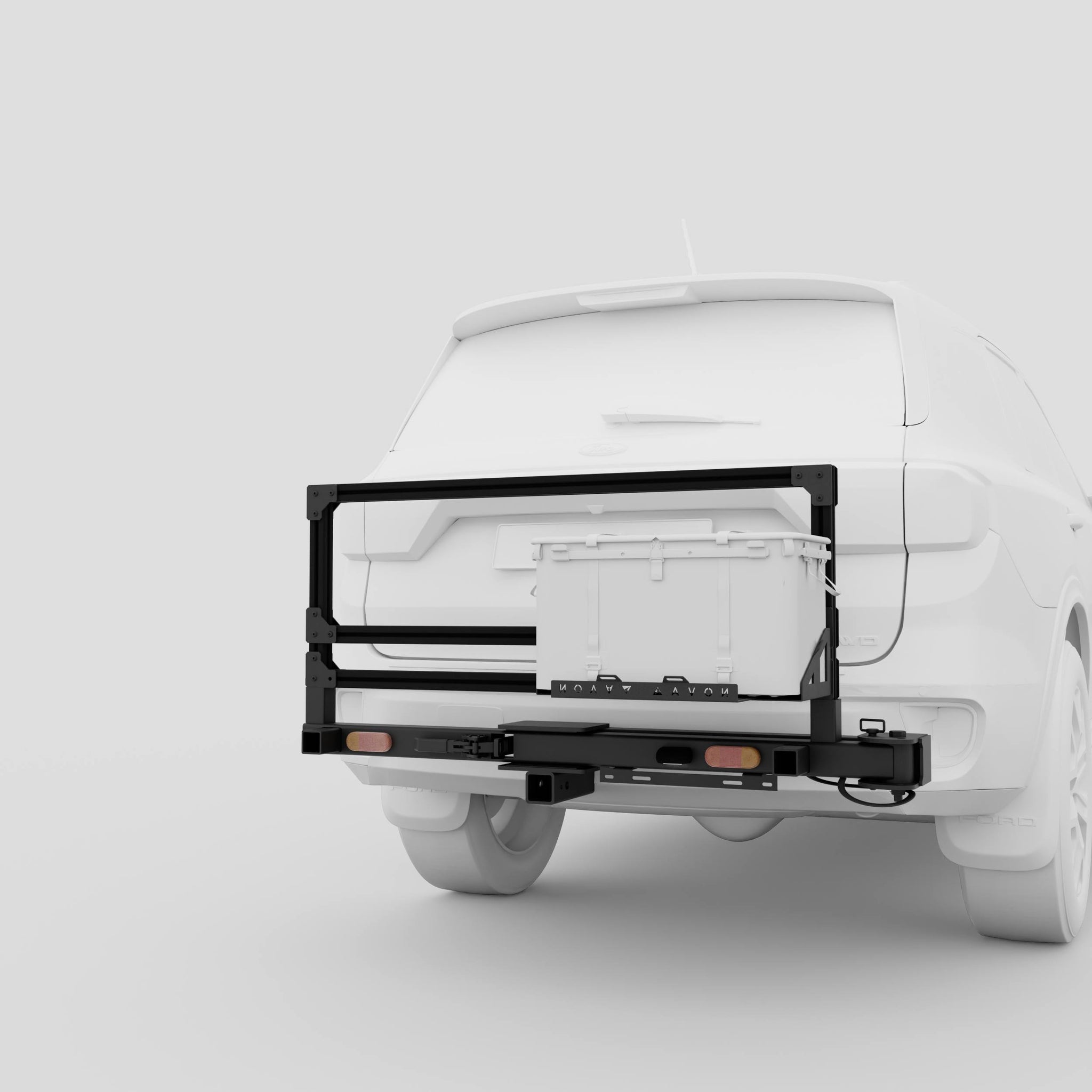 Render of Novaa Starter Base Station with swing arm and wheel holder