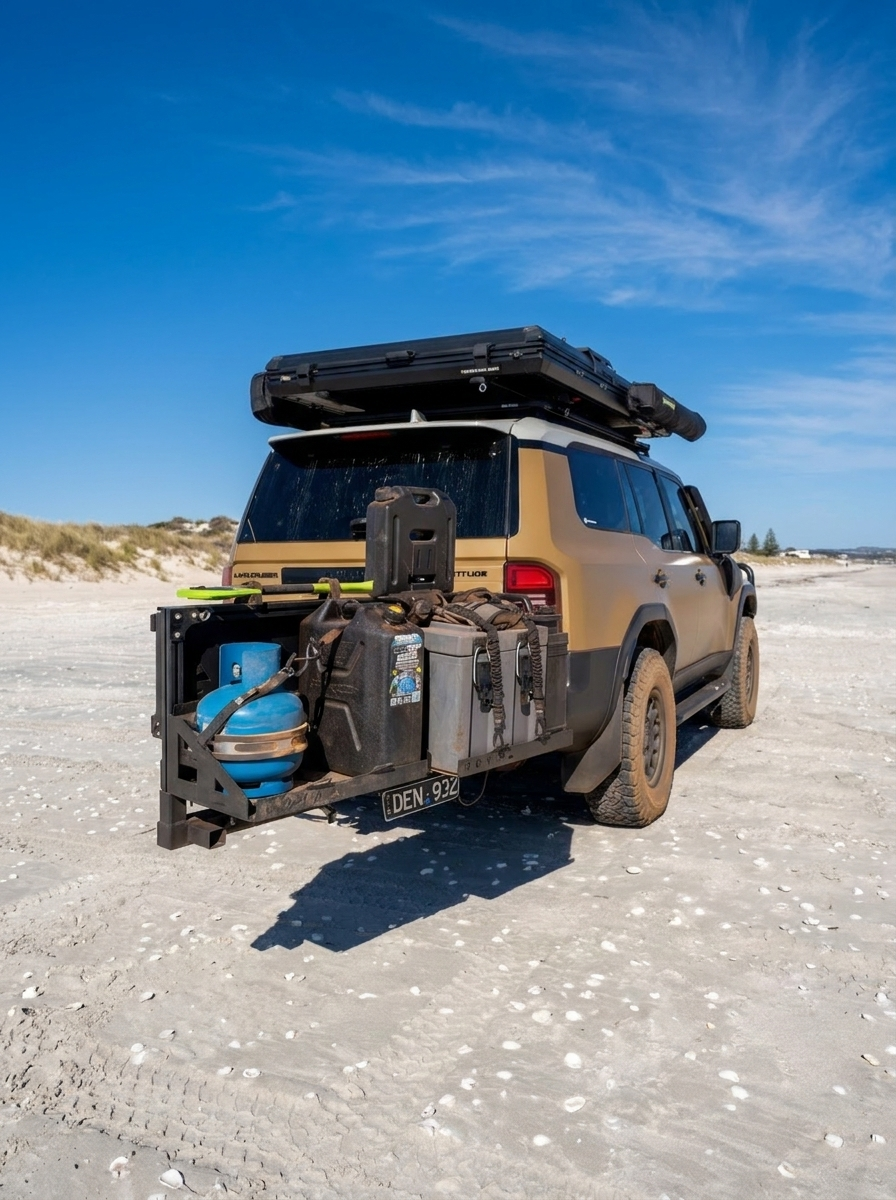 Toyota 250 Prado Hitch-Mounted Rear Bar