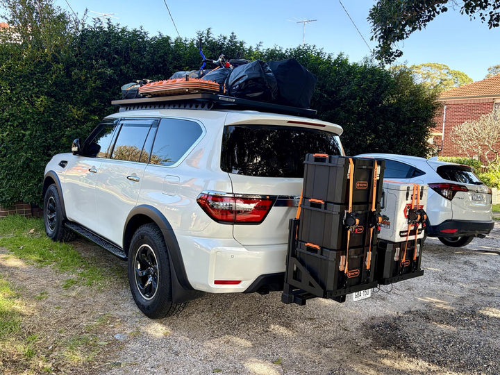 Hitch-Mounted Rear Bar — customer photo
